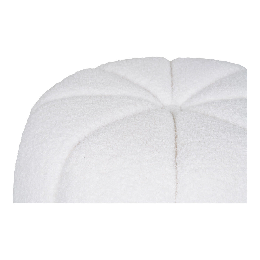 Pouf Paisley, Bianco, Poliestere, 48x48x38 cm