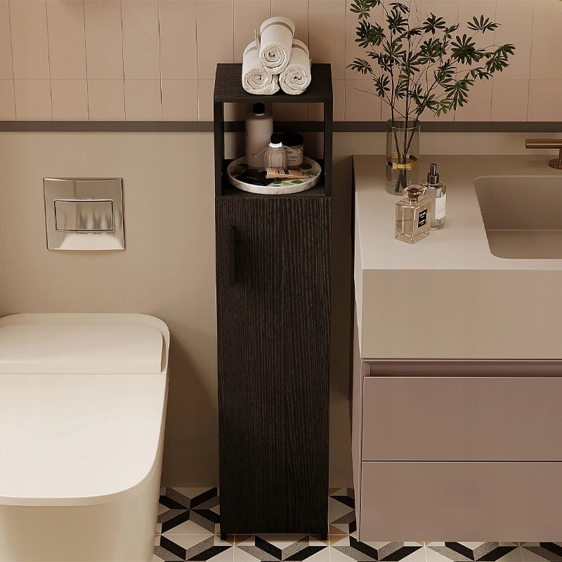 MOBILE DA BAGNO A COLONNA STRETTO LOFT NERO – MODERNO 101 CM