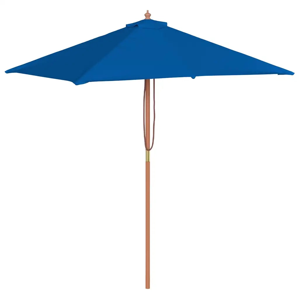 Ombrellone da Giardino-Ombrello da Balcone con Palo in Legno 150x200 cm Blu