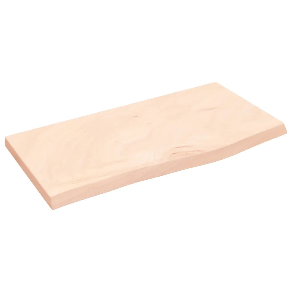 Piano Bagno 60x30x2 cm in Legno Massello Non Trattato 3156005