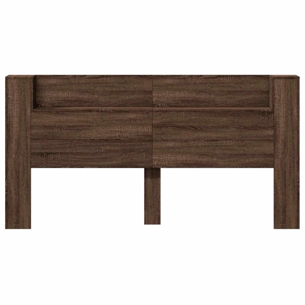 Testiera-Testata-Testiera Decorativa Rovere Marrone 200 x 16,5 x 103,5 cm Legno multistrato