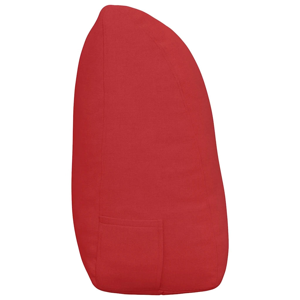 Cuscino per Schiena | Cuscino dorsale Rosso 120 x 24 x 50 cm Tessuto