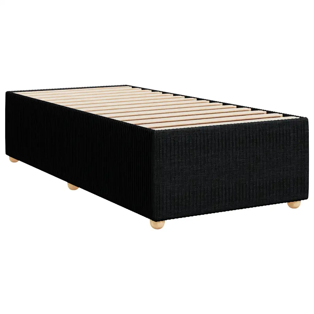 Giroletto senza Materasso Nero 90x200 cm in Tessuto