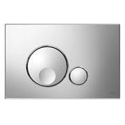 PLACCA 2 TASTI MODELLO GLOBE CROMATA LUCIDA   OLIVER INTERNATIONAL S.R.L.