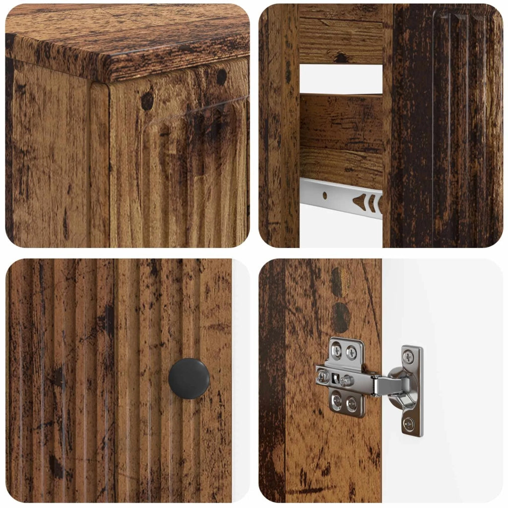 Set di armadietti da bagno in 3 pezzi EDE Legno ingegnerizzato 3417826