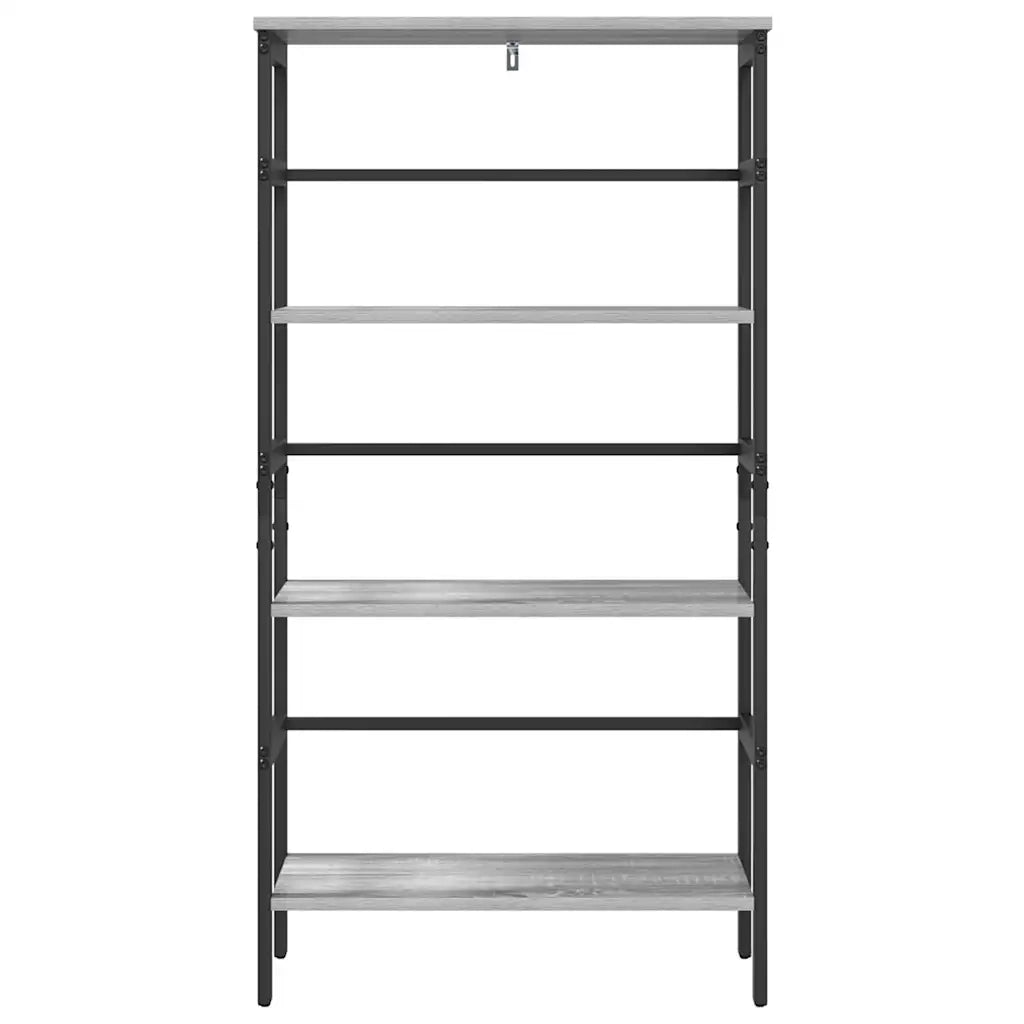 Libreria-Scaffale per Libri-Mobile di Stoccaggio Grigio Sonoma 60 x 29,5 x 115 cm Legno multistrato
