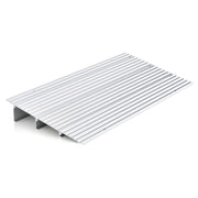 Rampa per soglia porta in alluminio con altezza regolabile, Rampa d'accesso antiscivolo portata 317kg 86,5x41,5x8,5cm-Salute e bellezza