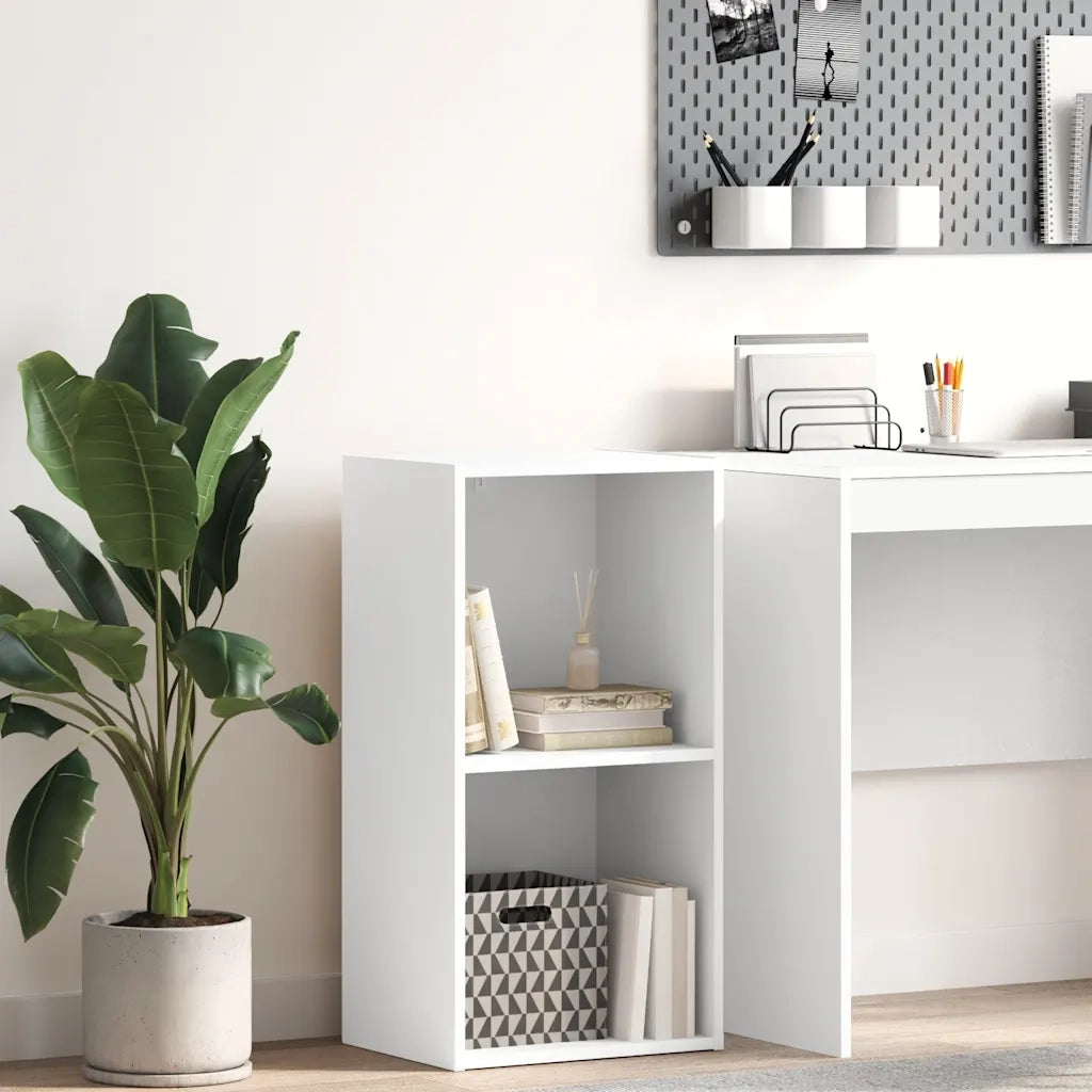 vidaXL Libreria Bianca 40x30x76,5 cm in Legno Multistrato
