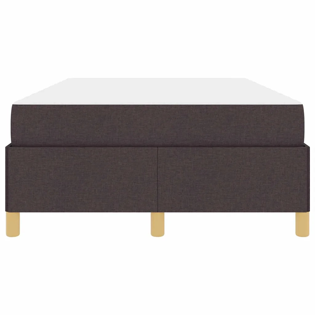 Struttura del letto Marrone Scuro 120 x 190 cm Tessuto