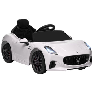 Macchina Elettrica per Bambini con Licenza Maserati Gran Turismo Folgore 12V Bianco