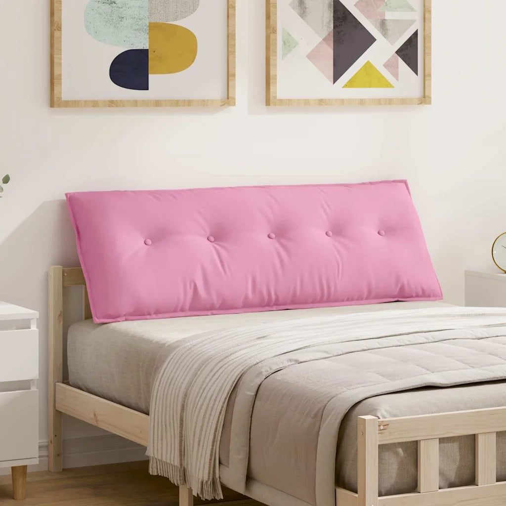 Cuscino per Schiena Rosa 140 x 19 x 50 cm Tessuto