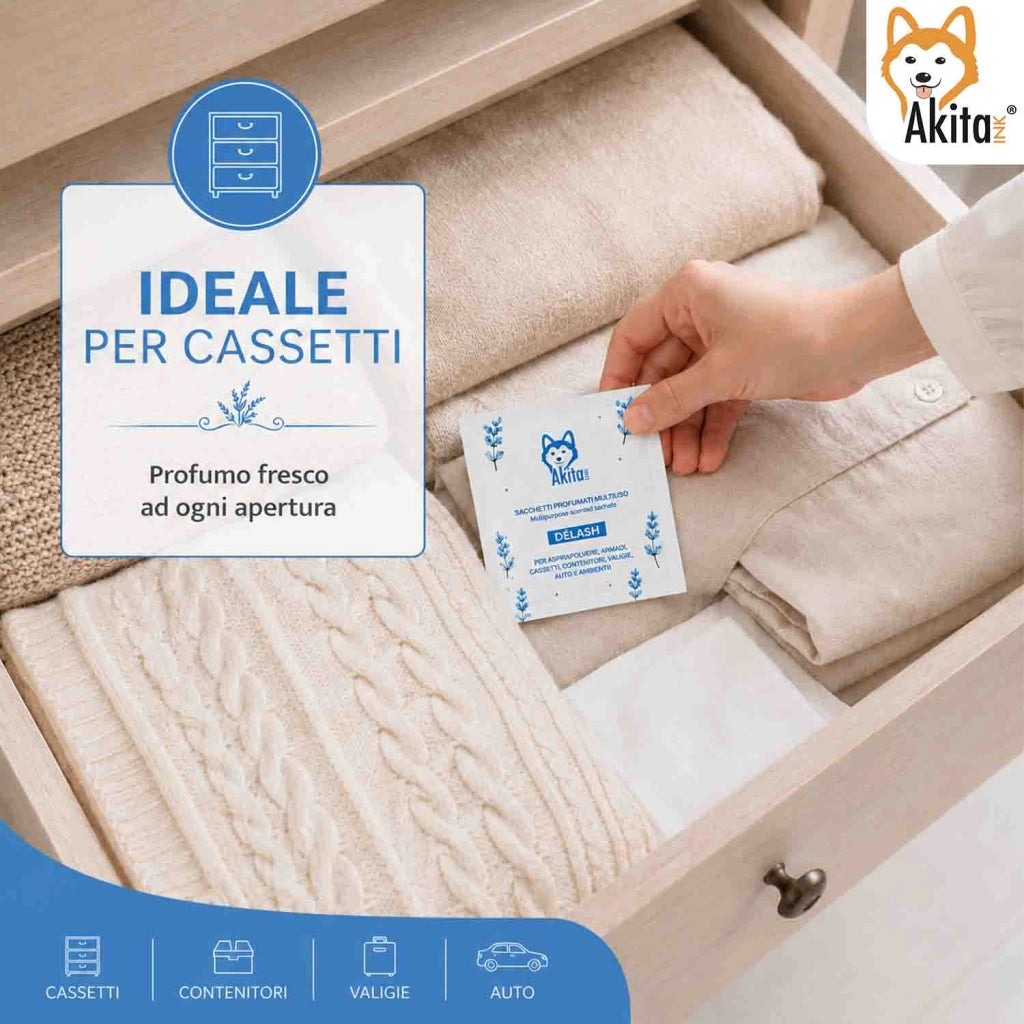 Akitaink 6 Sacchetti Profumati Delash Armadi