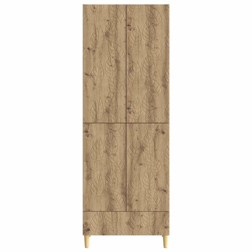 Set di armadi 2 pcs Rovere Artigianale Legno ingegnerizzato
