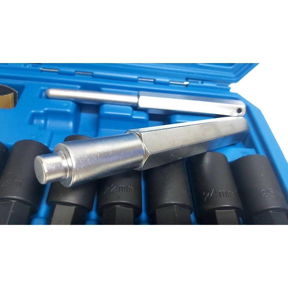 Trade Shop - Set 10pz Bussole Coniche Smontaggio Cerchi In Lega Bulloni Antifurto Kit Bussola -