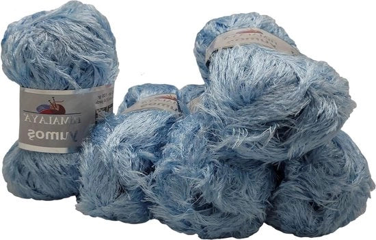 Pluche per Maglia con Pluche - Blu Pastello 60051