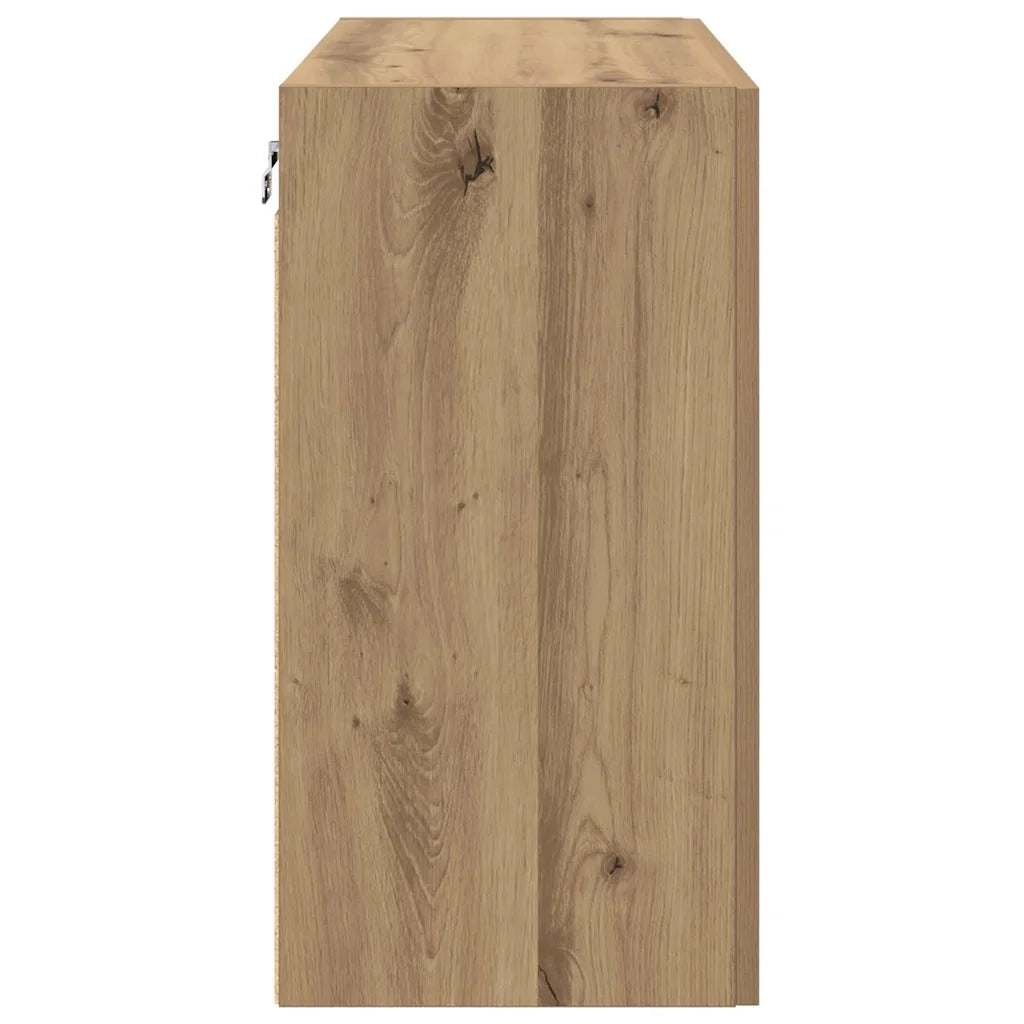 Mobiletto a muro Rovere artigianale 60 x 31 x 60 cm