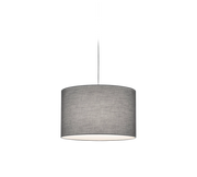 Lampada Sospensione Interno Rotonda 4W Hotel Tessuto Grigio Duoline GD Trio