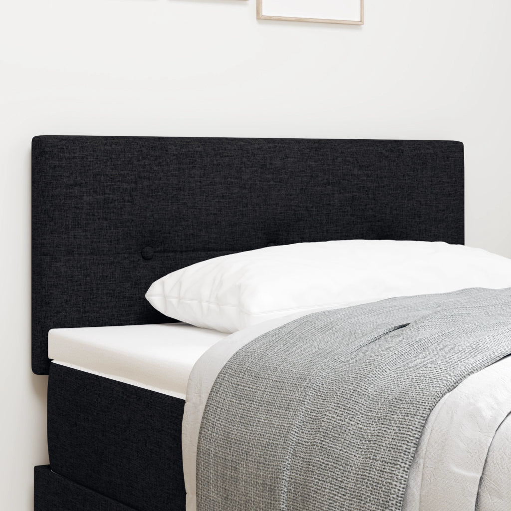 Testiera  Button Tufted Nera 90 cm in Tessuto