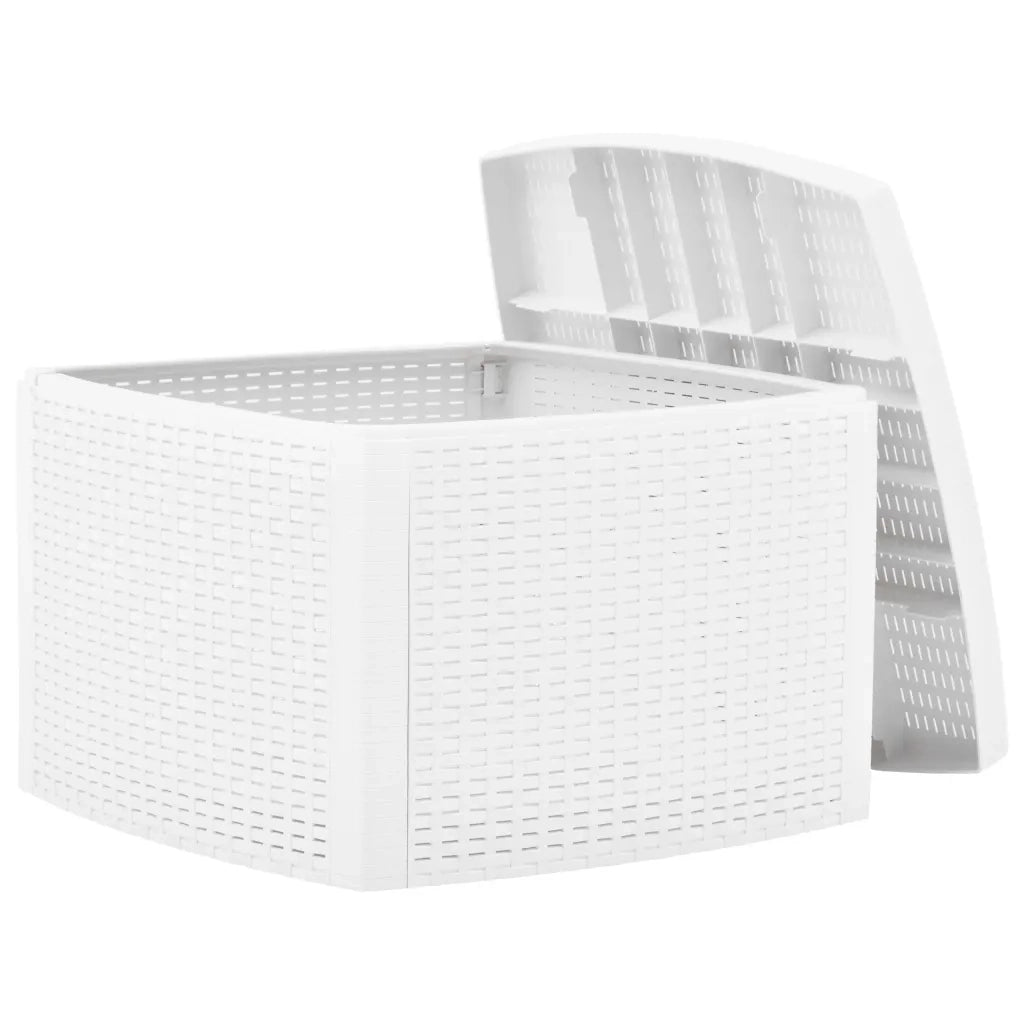 Tavolino da Giardino | Tavolino Bianco 54x54x36,5 cm in Plastica