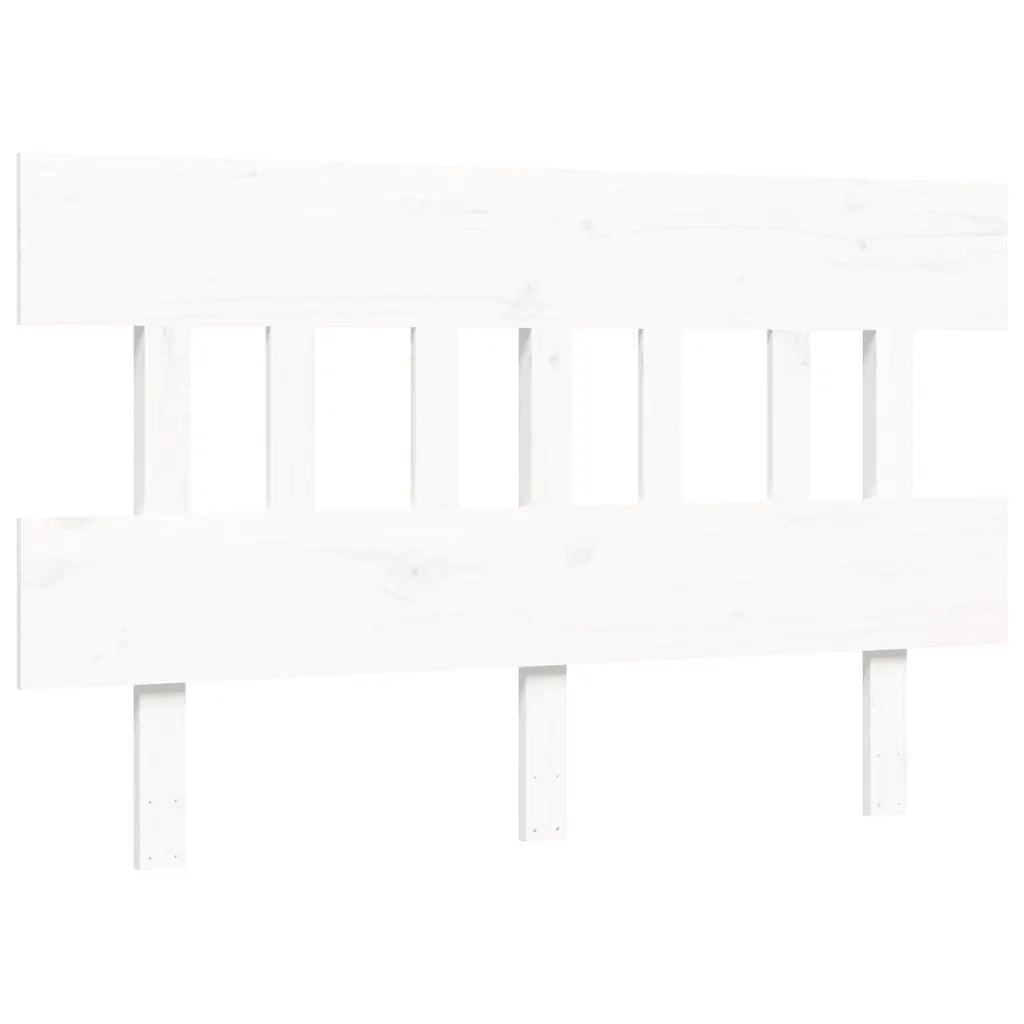 Giroletto senza Materasso-Struttura Letto Bianco 140x200 cm Legno Massello Pino 233619