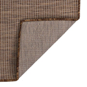 Tappeto da Esterni a Tessitura Piatta 80x250 cm Marrone 340786