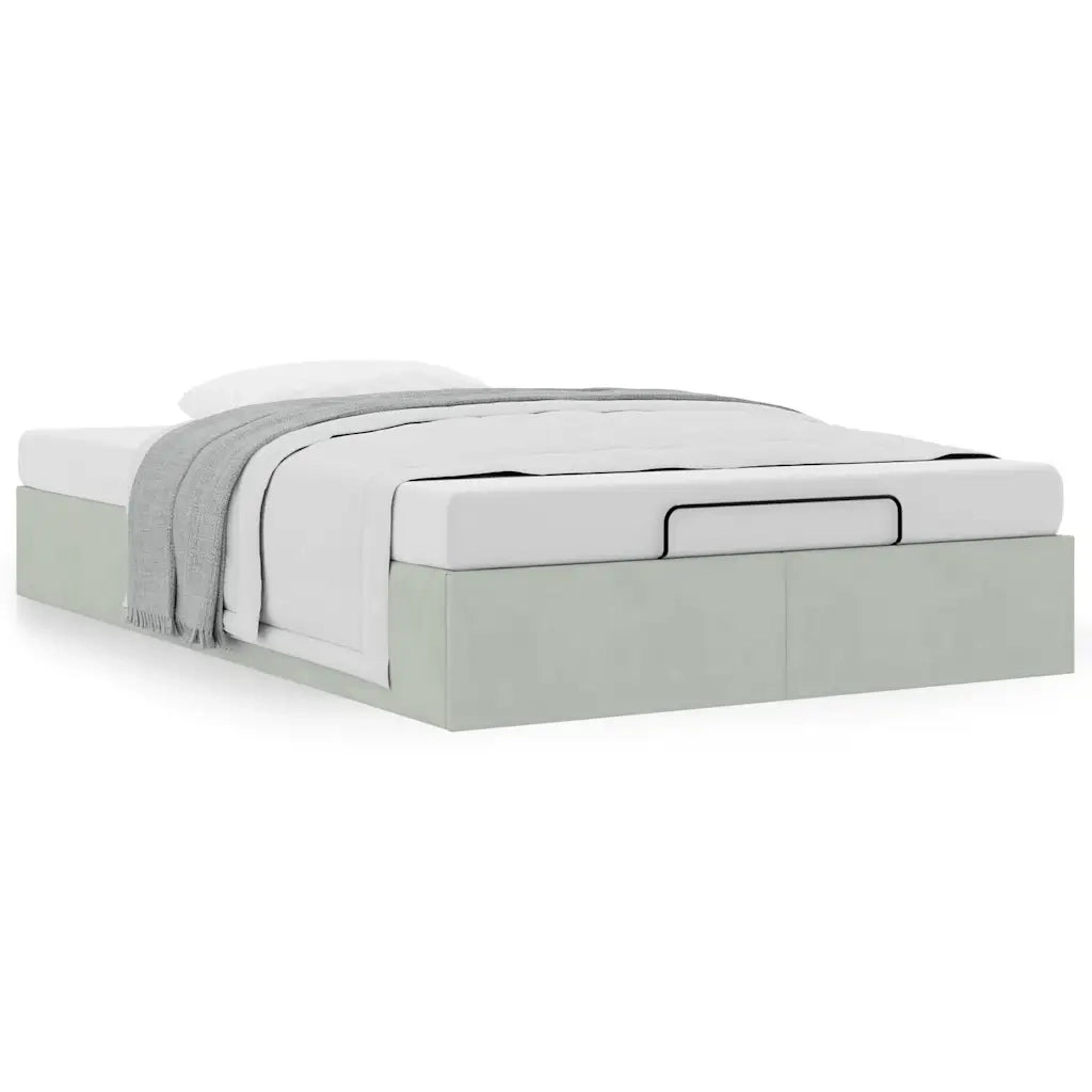 Struttura Letto Pouf Senza Materasso 120x200 cm Velluto 3310955