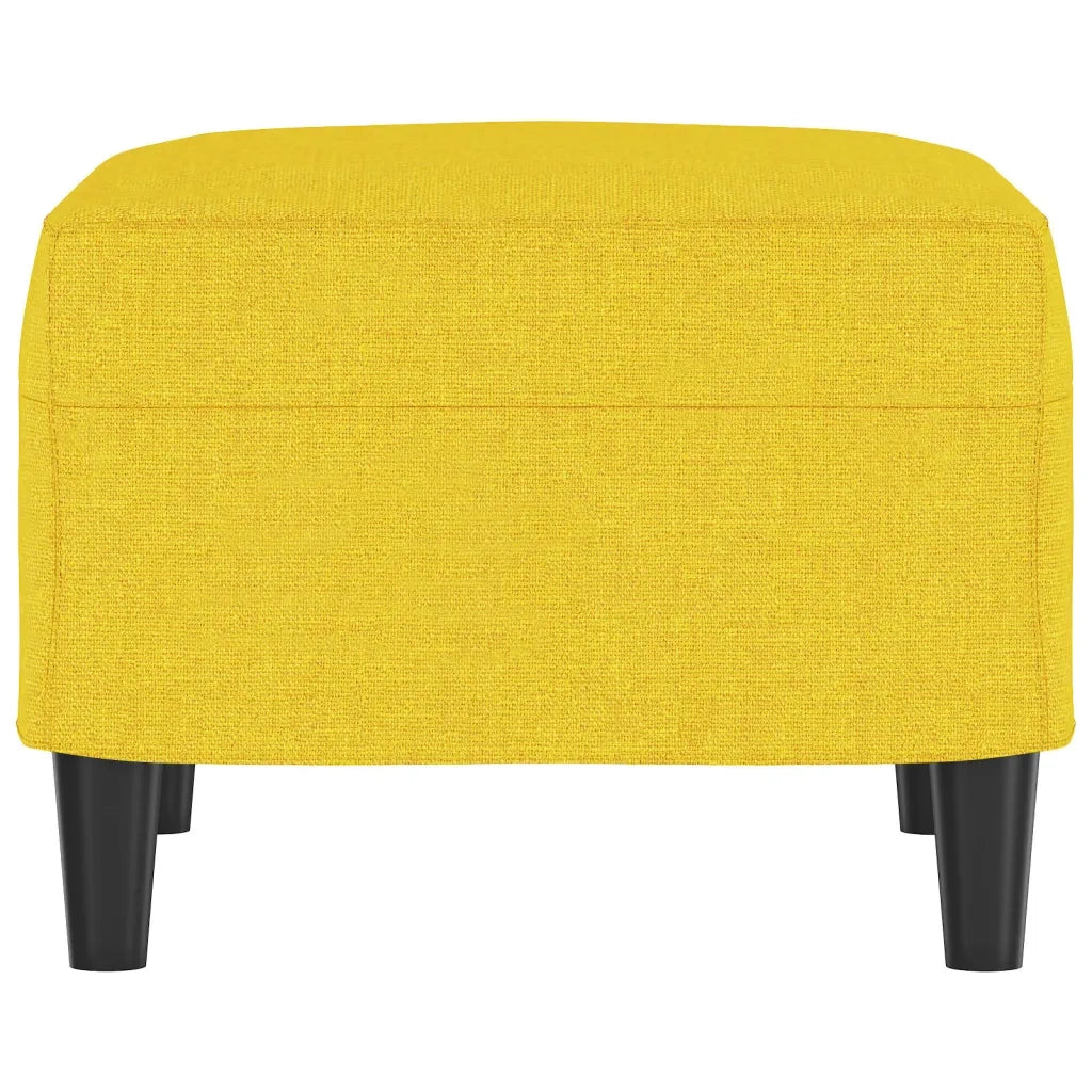 Poggiapiedi Giallo Chiaro 60x50x41 cm in Tessuto 349284