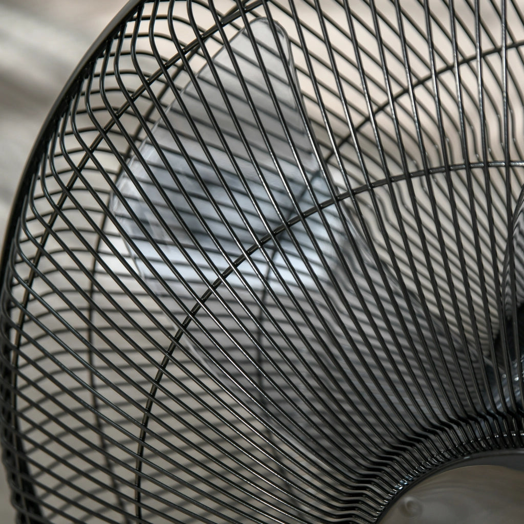 Ventilatore a Piantana ¨C zephmum ¨C Nero, Metallo, Altezza Regolabile