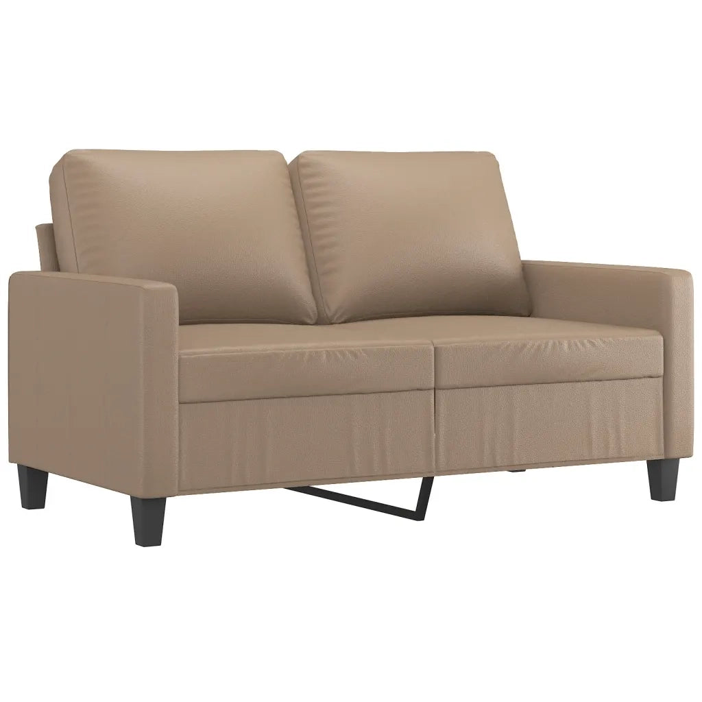 Divano | Divano da soggiorno | Sofa a 2 Posti Cappuccino 140 cm in Similpelle