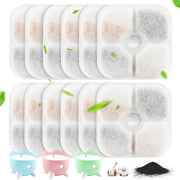 Filtro per fonte di acqua per gatti - 12 pezzi di filtri di riserva per fonte di acqua - Compatibile con Pixi - Per fonte di acqua per gatti da 2,5 L e cani