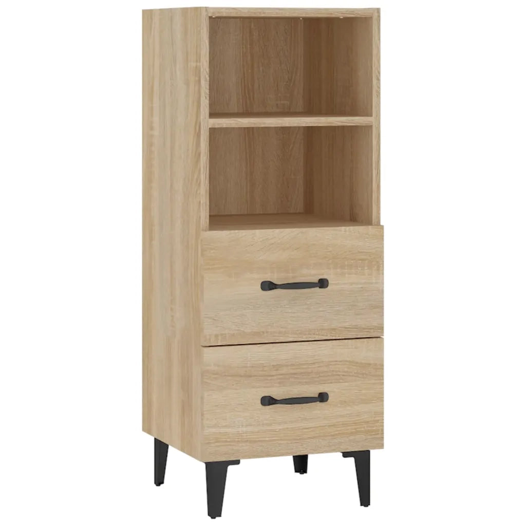 Credenza Rovere Sonoma 34,5x34x90 cm in Legno Multistrato cod mxl 19585