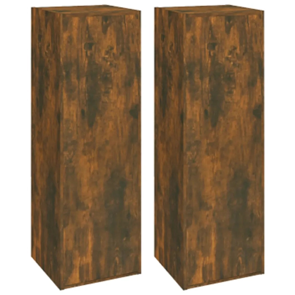 Set di Mobili Porta TV 6 pz-Credenza per TV Rovere Fumo in Legno Multistrato 655362