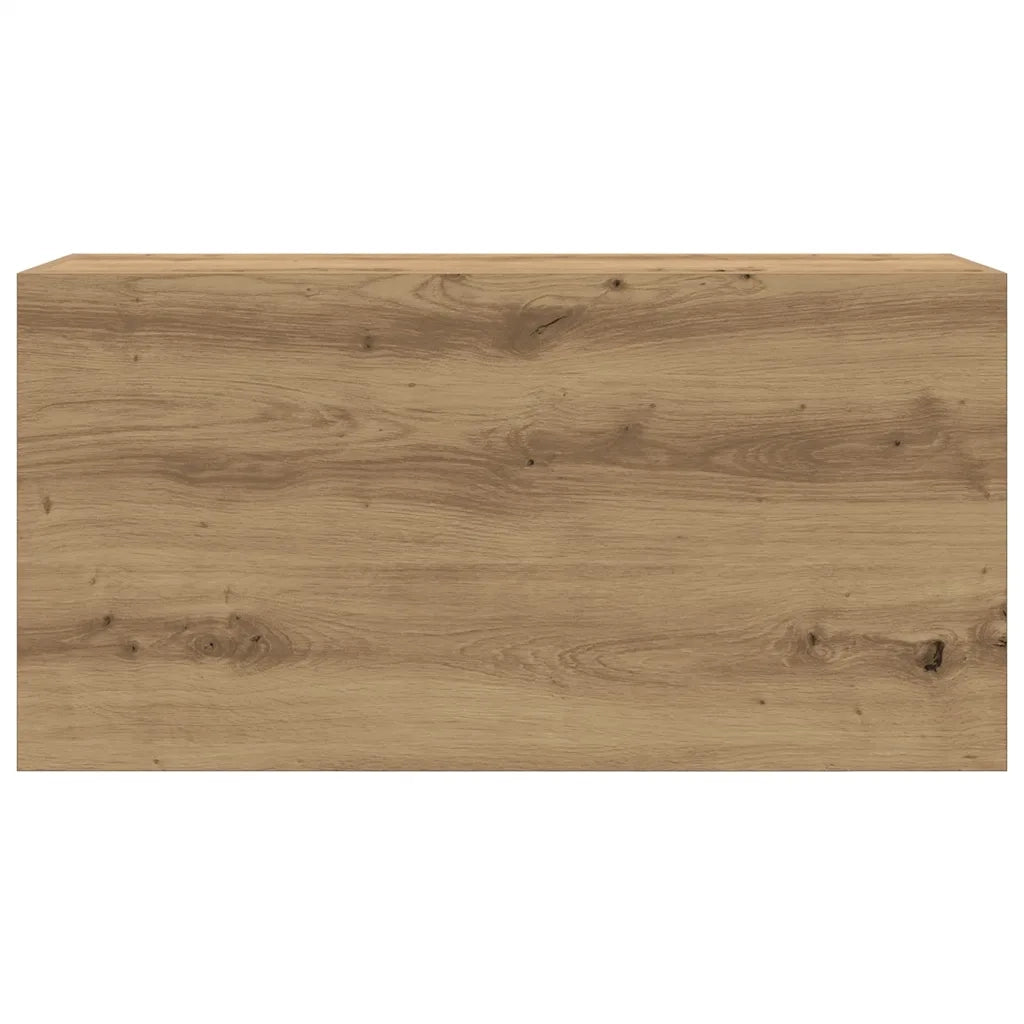 Mobiletto da Bagno Rovere Artigianale 80x25x40 cm in Truciolato