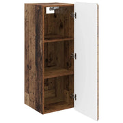 Armadietto a Muro | Mobiletto a muro Legno antico 33 x 34,5 x 94 cm