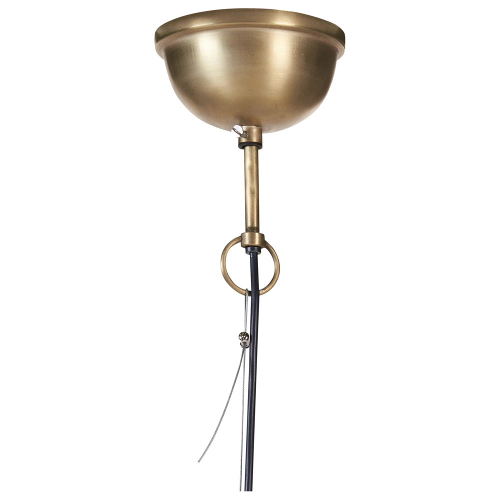 Lampada a sospensione in ottone con paralume a cupola in ferro Luce da soffitto Stile contemporaneo Accessori per la casa Fatti a mano