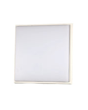 Desdy Plafoniera LED Quadrata 23W 2700lm 3000K Warm White Struttura in Metallo e Policarbonato Bianco IP54 Design Moderno 3314-61-102