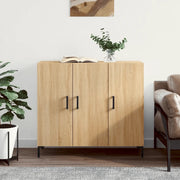 Credenza Rovere Sonoma 90x34x80 cm in Legno Multistratocod mxl 80760