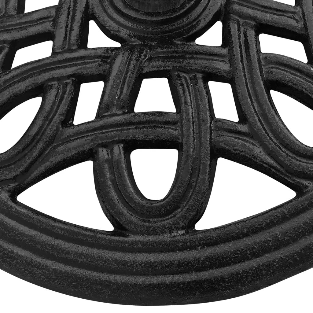 Base per Ombrellone Nera 44x44x32 cm in Ghisa 317768