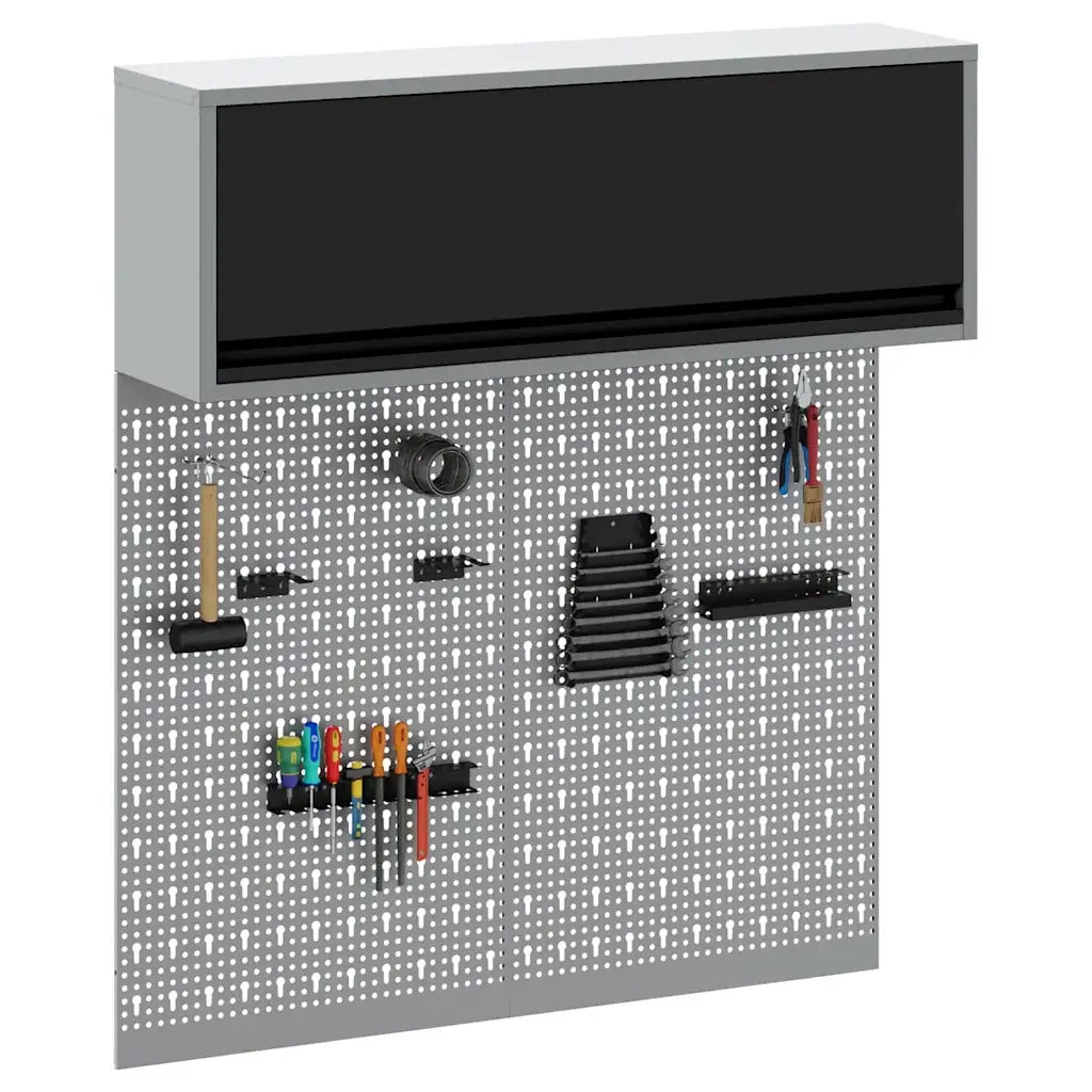 Set di armadi per attrezzi con lo scaffale 3 pz Nero CFW7367108