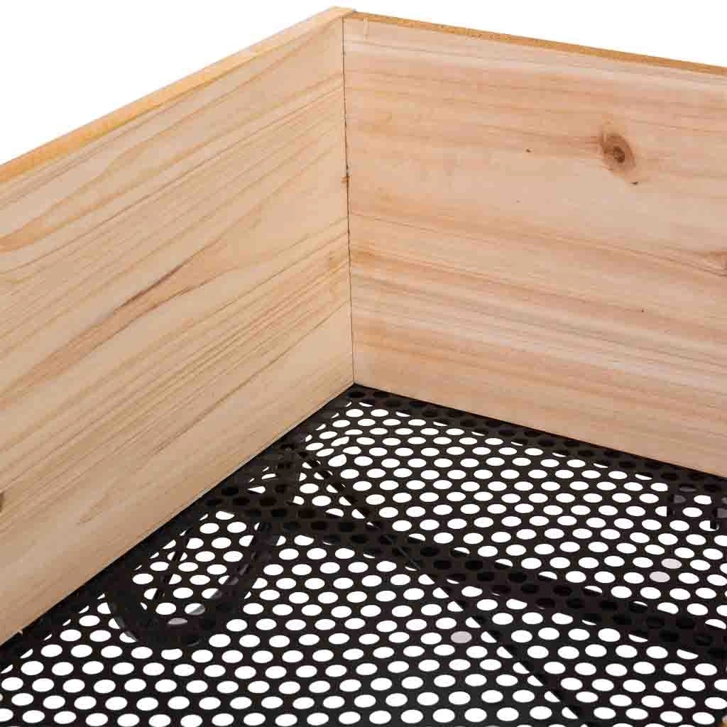 Carriola in legno e metallo con maniglia di traino 63x39,5x72h cm