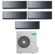 Condizionatore Hisense Penta Split Inverter ENERGY PRO X BLACK 9+9+9+9+12 con 5AMW125U4RTA R-32 Wi-Fi Integrato