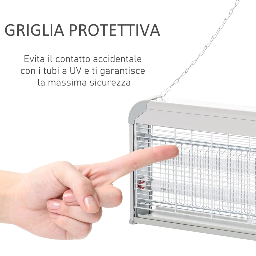 Zanzariera Elettrica 30W 48.5x8.5x26.5 cm