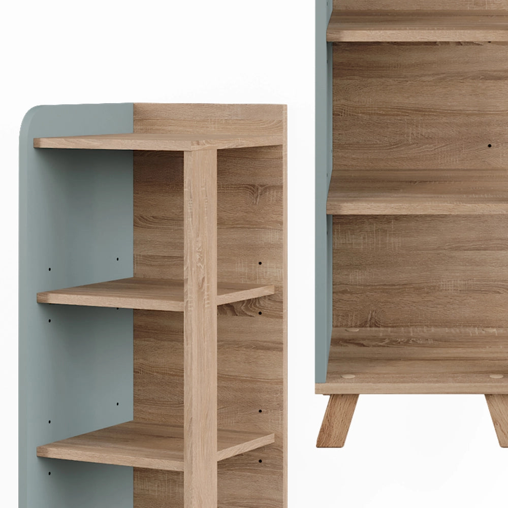 Vicco Mobiletto midi Sonoma/blu 30 x 90 cm con 4 ripiani