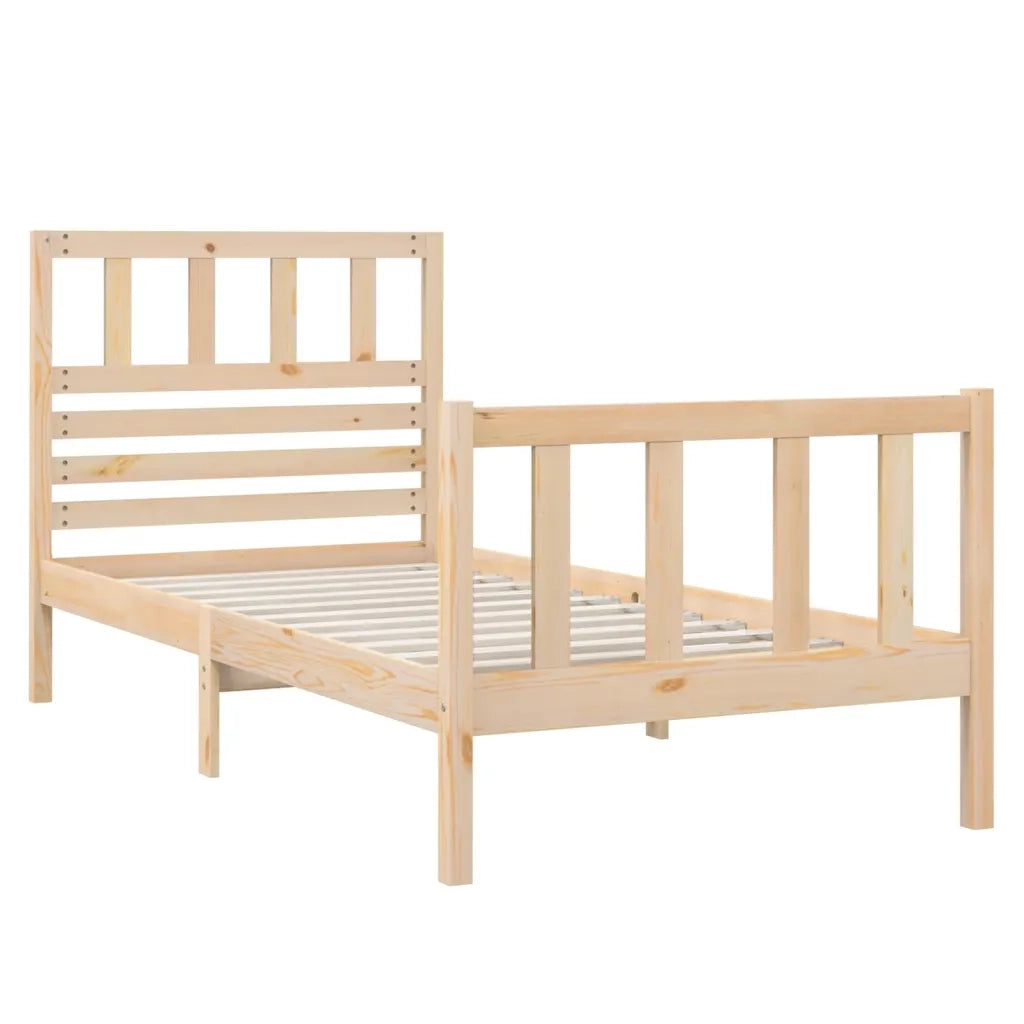 Giroletto-Struttura Letto 75x190 cm Small Single in Legno Massello 623079