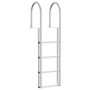 Scala da Dock a 4 Gradini Argento 45 ¡Á11,5 ¡Á162 cm Alluminio CFW3736334