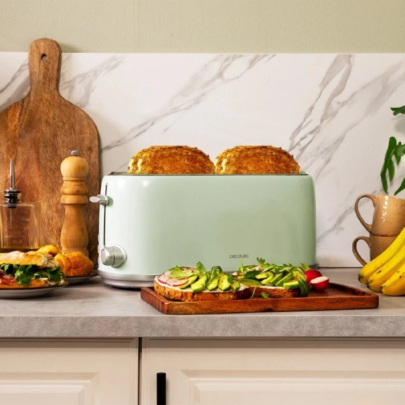 CECOTEC 03231 - Tostapane verticale Toast&Taste 1600 Retro Double Green