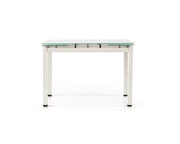 Tavolo da pranzo piano in vetro allungabile 110x70 h 76