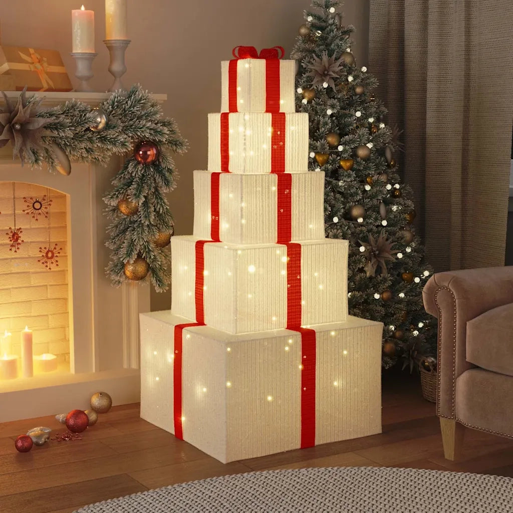 Confezione Regalo Decorazioni Natalizie 250 LED Bianco Caldo 4019488