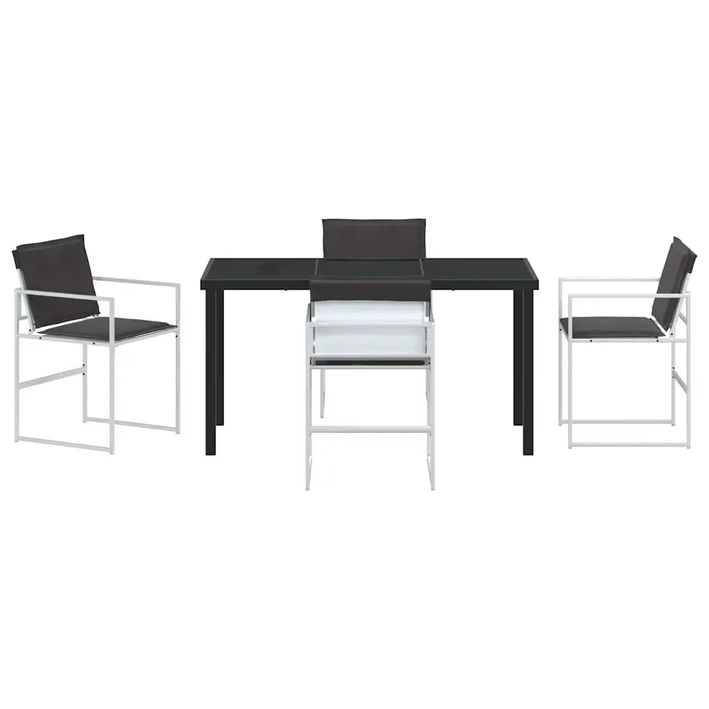 Set da Pranzo per Giardino 5 pcs Bianco 3379339