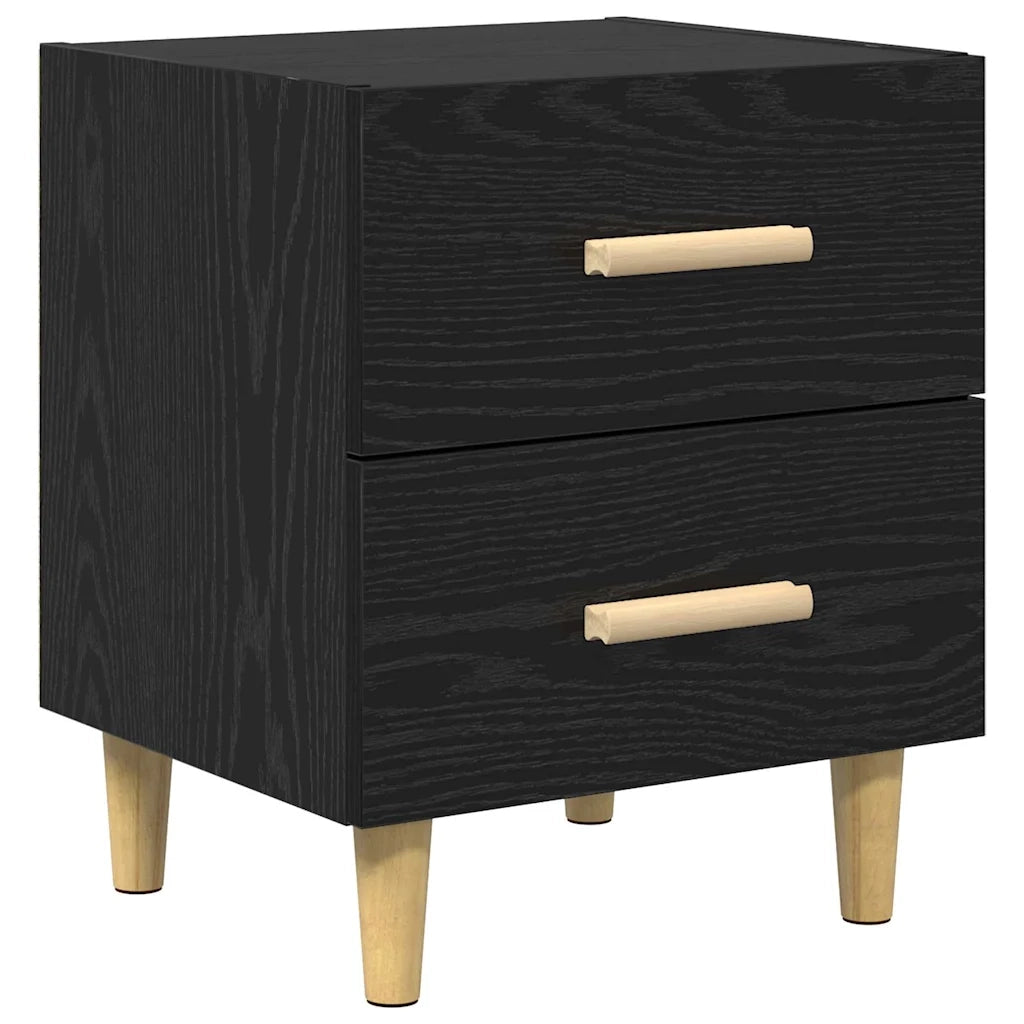 Armadietto per letto 2 pz Rovere Nero 40 x 35 x 47.5cm CFW9456257